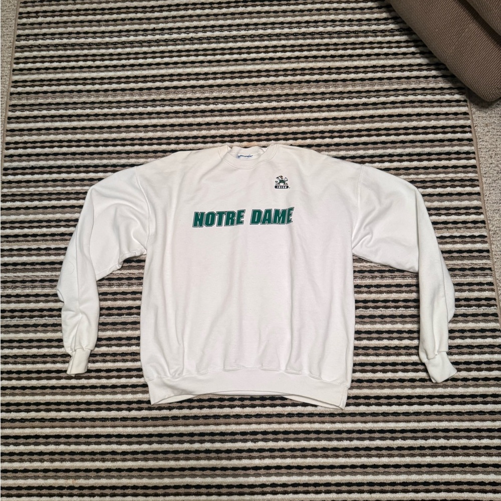 Notre Dame White Sweatshirt